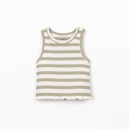 Play Up | Gestreepte Rib Top | Texture - 