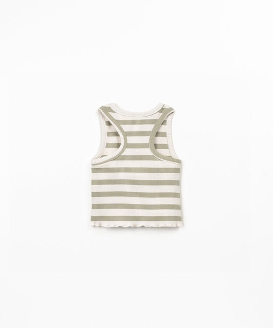 Play Up | Gestreepte Rib Top | Texture - 