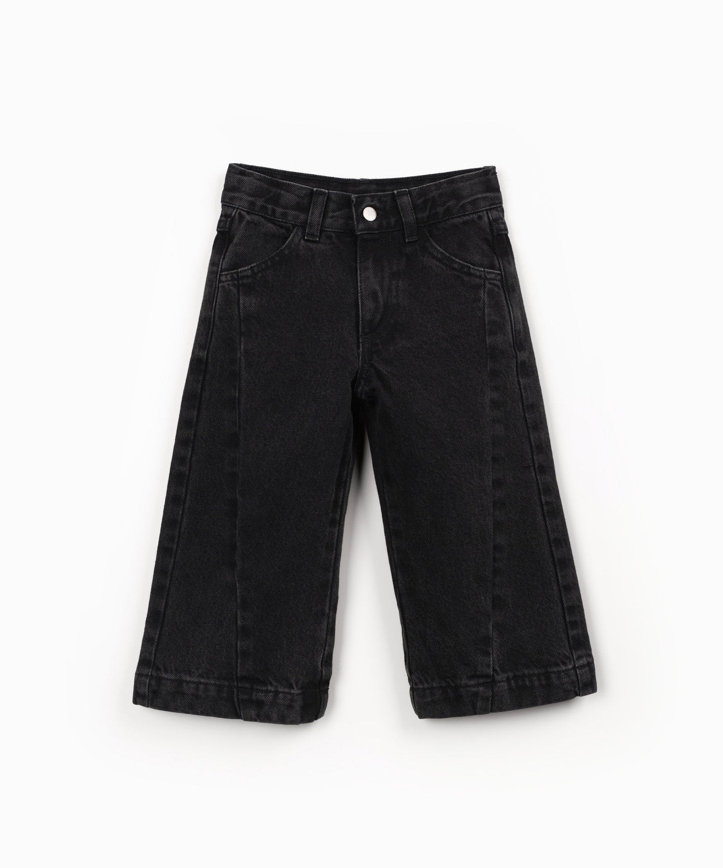 Play Up | Wide Leg Denim | Black Denim - 5608838690162