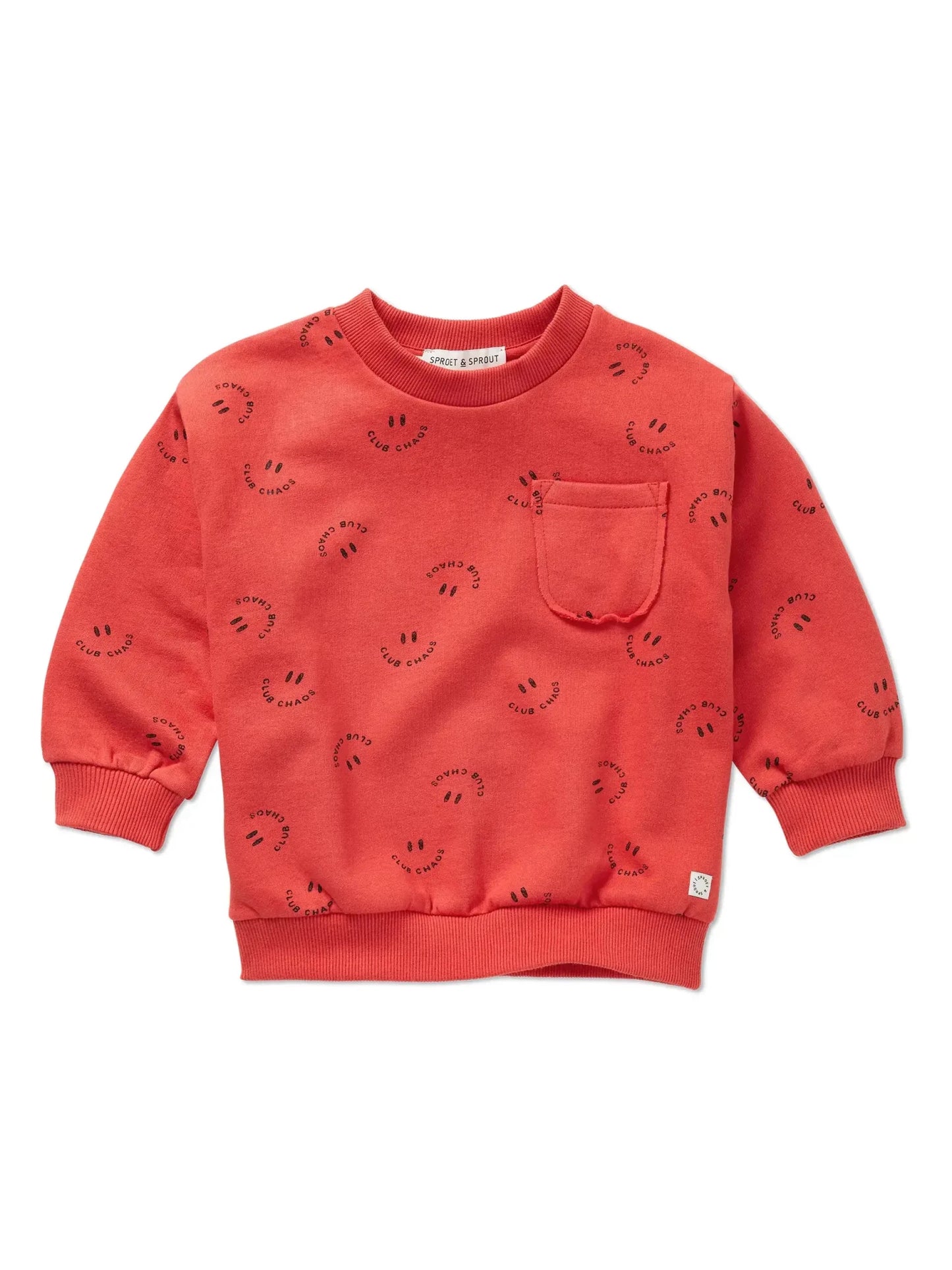 Sproet & Sprout | Sweater Club Chaos Print | Vivid red - 1138187306789