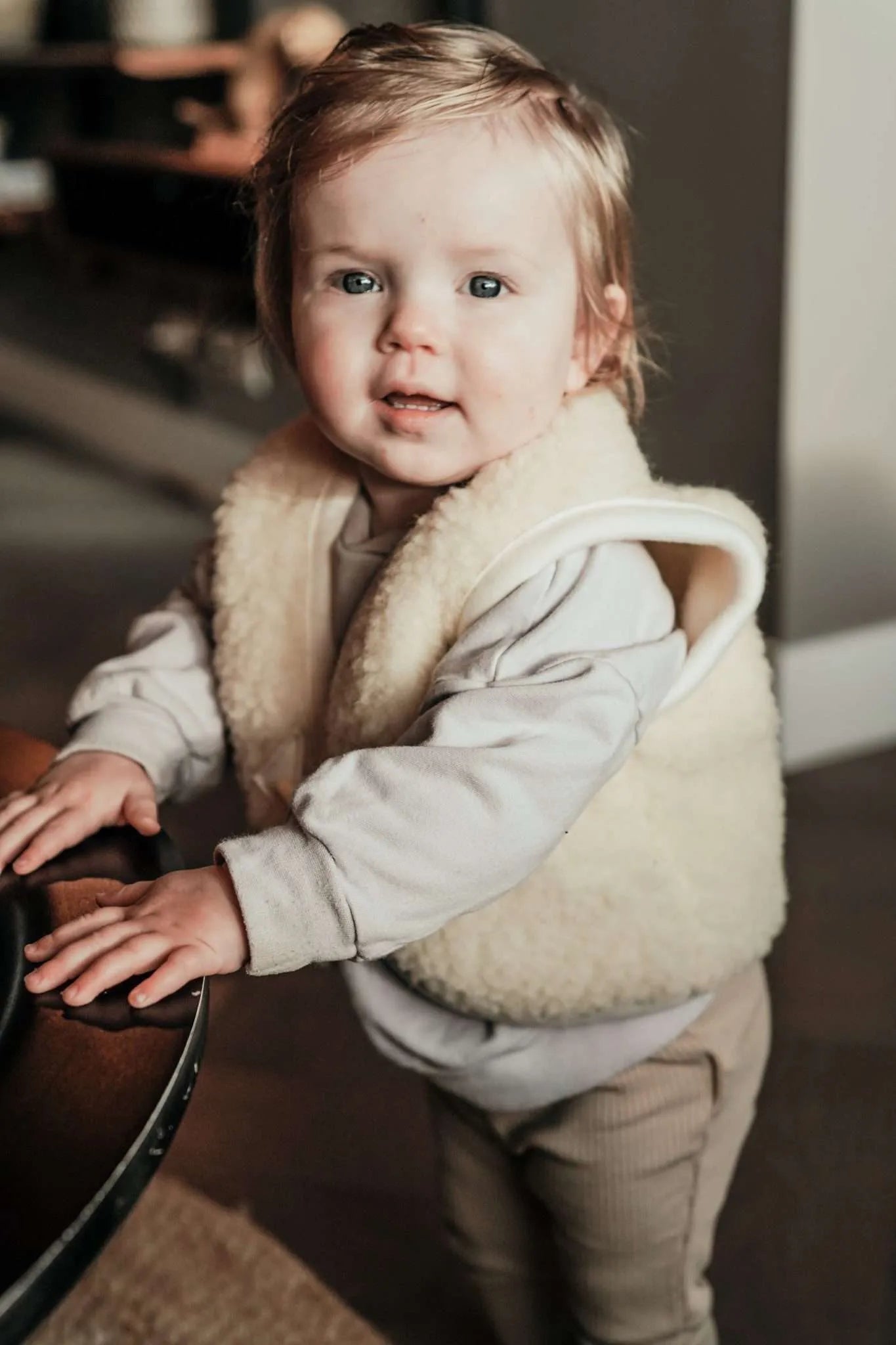 We Are Wovens | Wollen Bodywarmer | Flat White - 7442915399344
