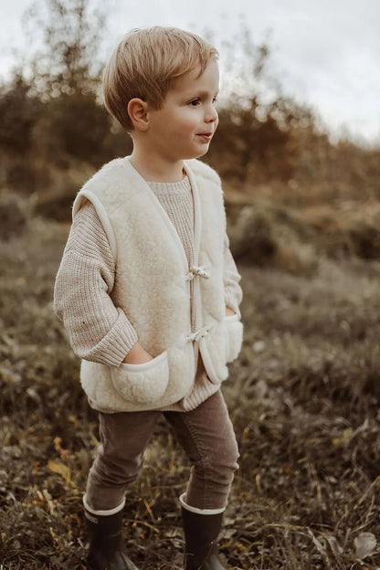 We Are Wovens | Wollen Bodywarmer | Flat White - 7442915399344