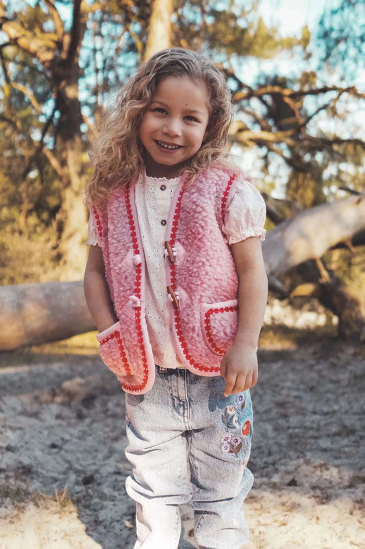We Are Wovens | Wollen Bodywarmer | Flower Power - 6096733473451