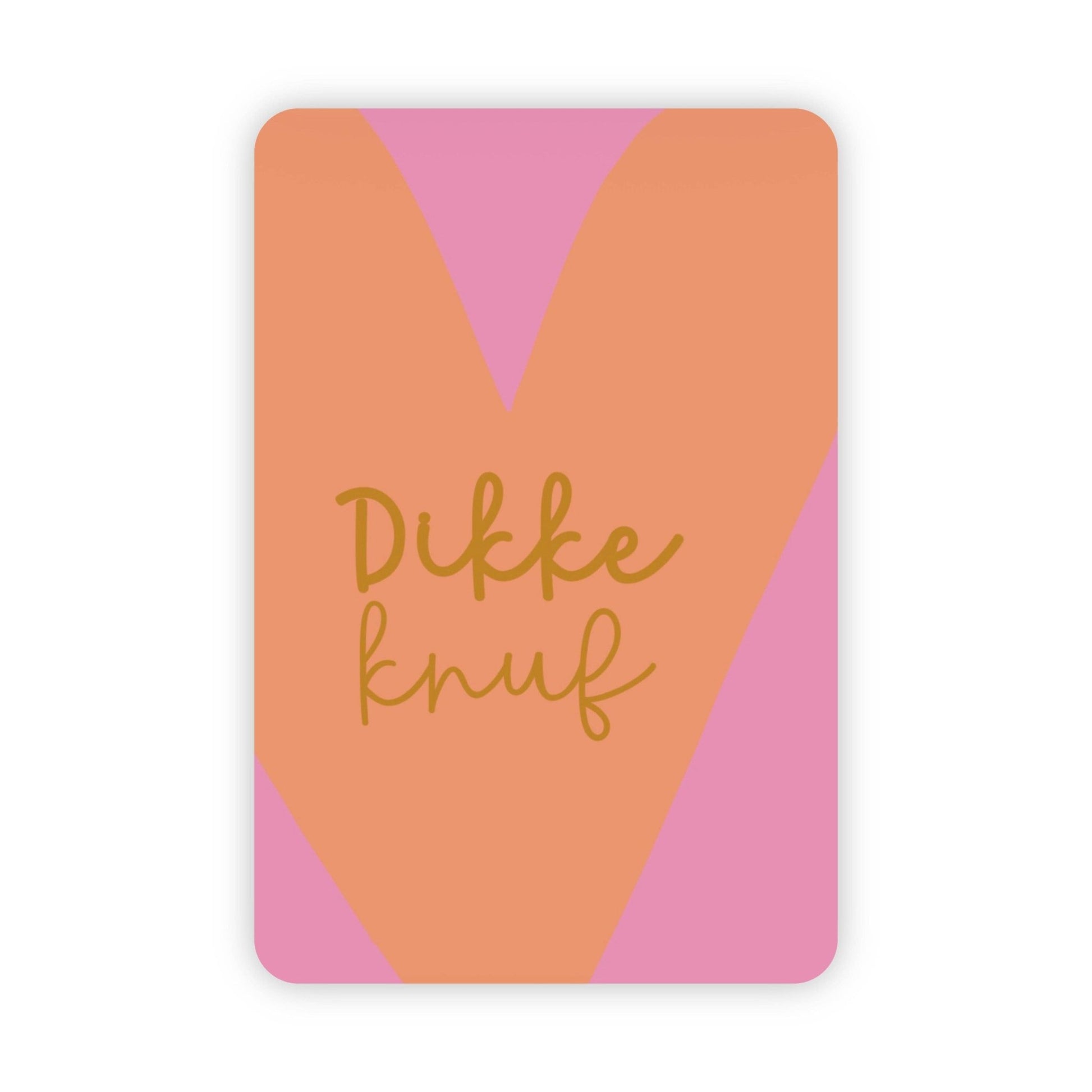 Wenskaart | Dikke knuf goudfolie - 