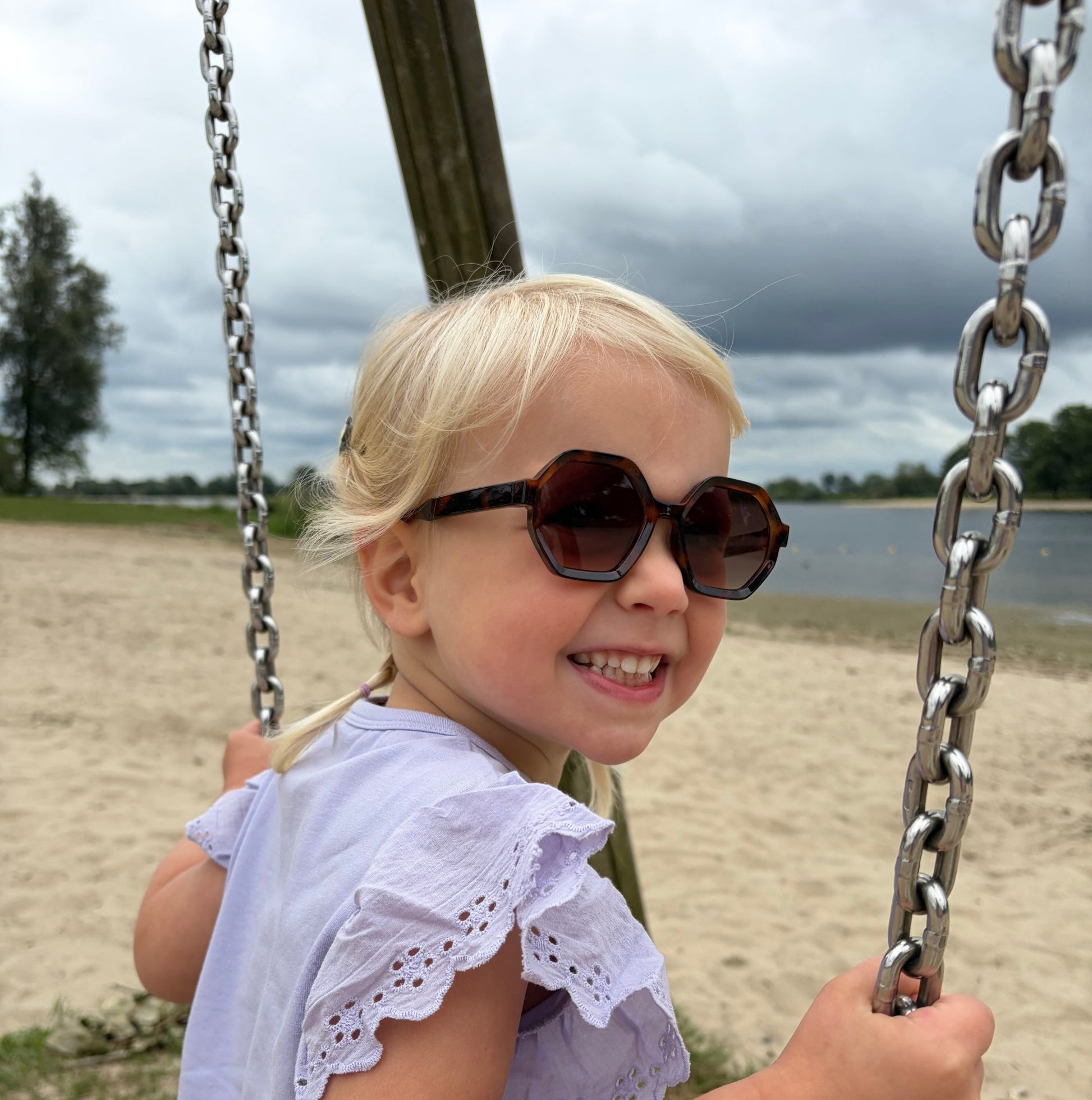Zonnebril Bo | Bruin | 3-5 jaar -