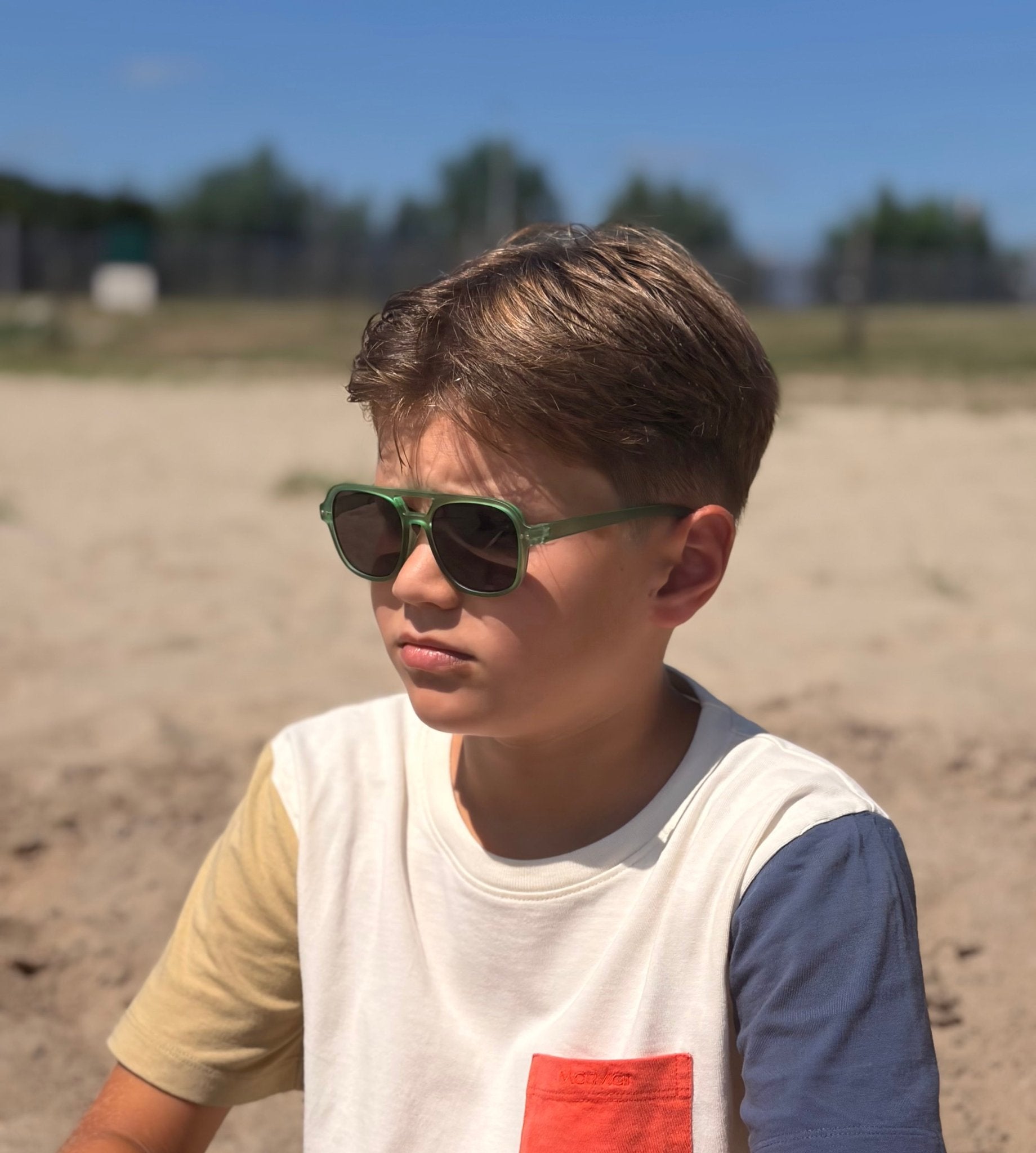 Zonnebril Dex | Groen | 4-8 jaar -